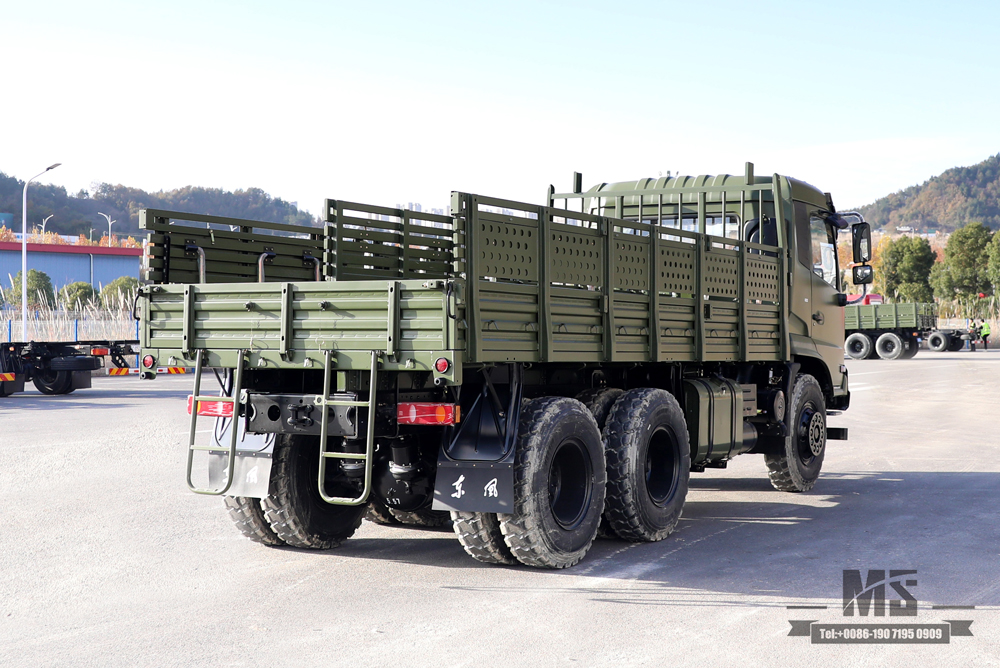 Внедорожный грузовик Dongfeng 6x4_210 л.с. Flathead Row Half Cab Modification Transport Truck_Dongfeng Cargo Truck Export Special Vehicle