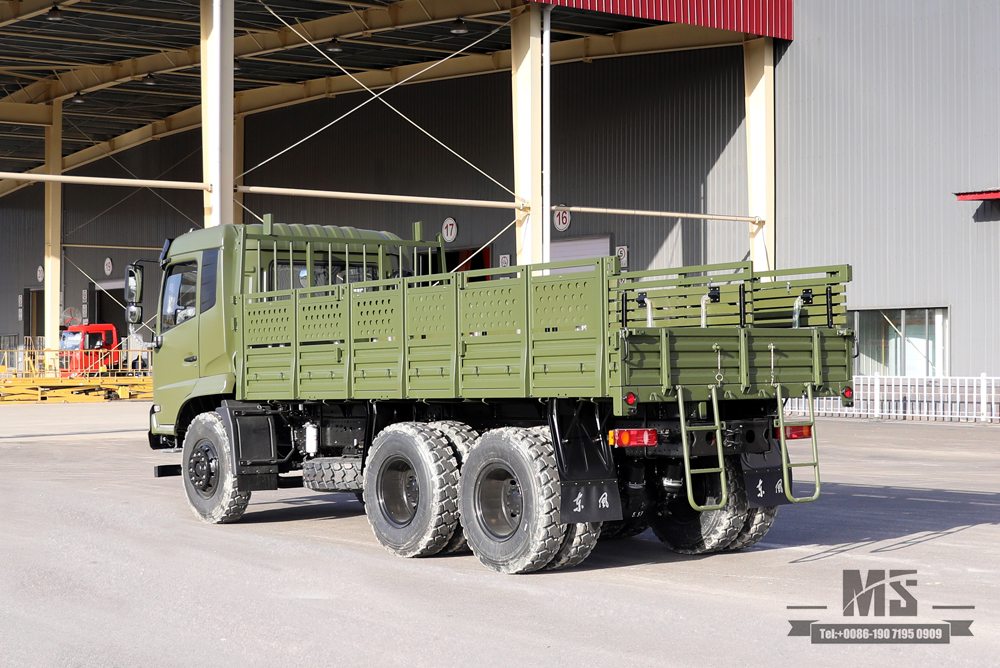 Внедорожный грузовик Dongfeng 6x4_210 л.с. Flathead Row Half Cab Modification Transport Truck_Dongfeng Cargo Truck Export Special Vehicle