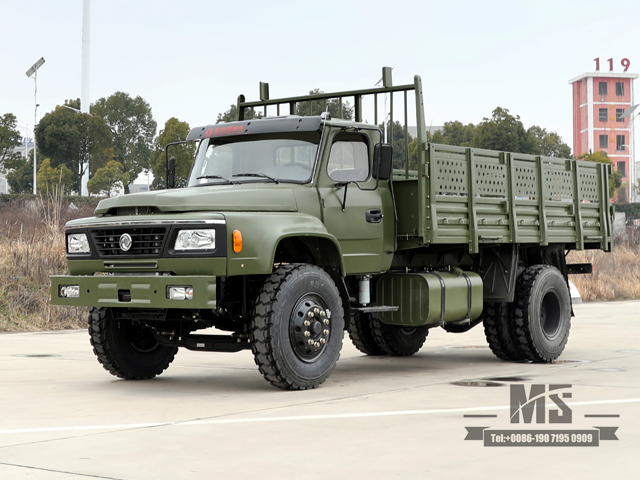 4*2 Dongfeng Off Road Truck_ Грузовик с однорядной кабиной и остроконечной головкой мощностью 210 л.с. на продажу_10-тонный средний грузовик, экспортный специальный автомобиль 