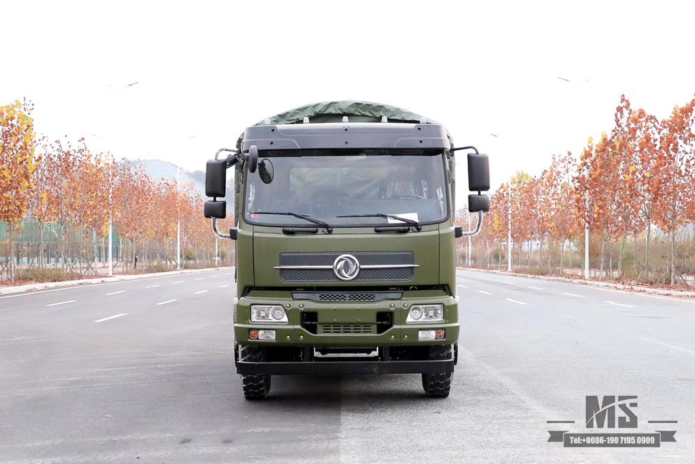 6x4, 210 л.с. Внедорожный грузовик Dongfeng_ Flathead Row Half Cab Transport Truck Грузовой автомобиль на продажу_Dongfeng Export Special Vehicle