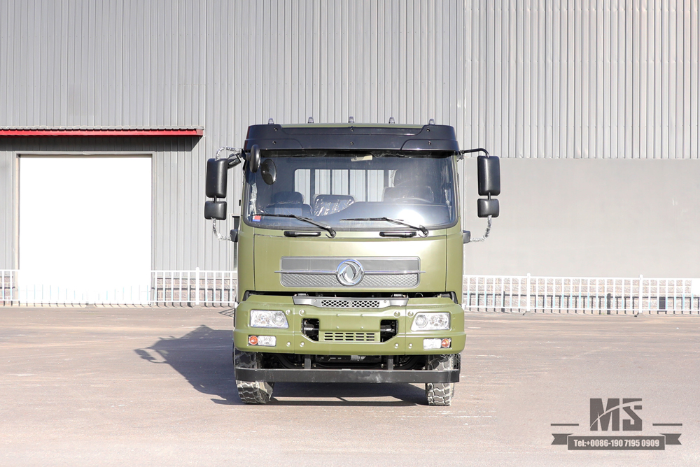 Внедорожный грузовик Dongfeng 6x4_210 л.с. Flathead Row Half Cab Modification Transport Truck_Dongfeng Cargo Truck Export Special Vehicle