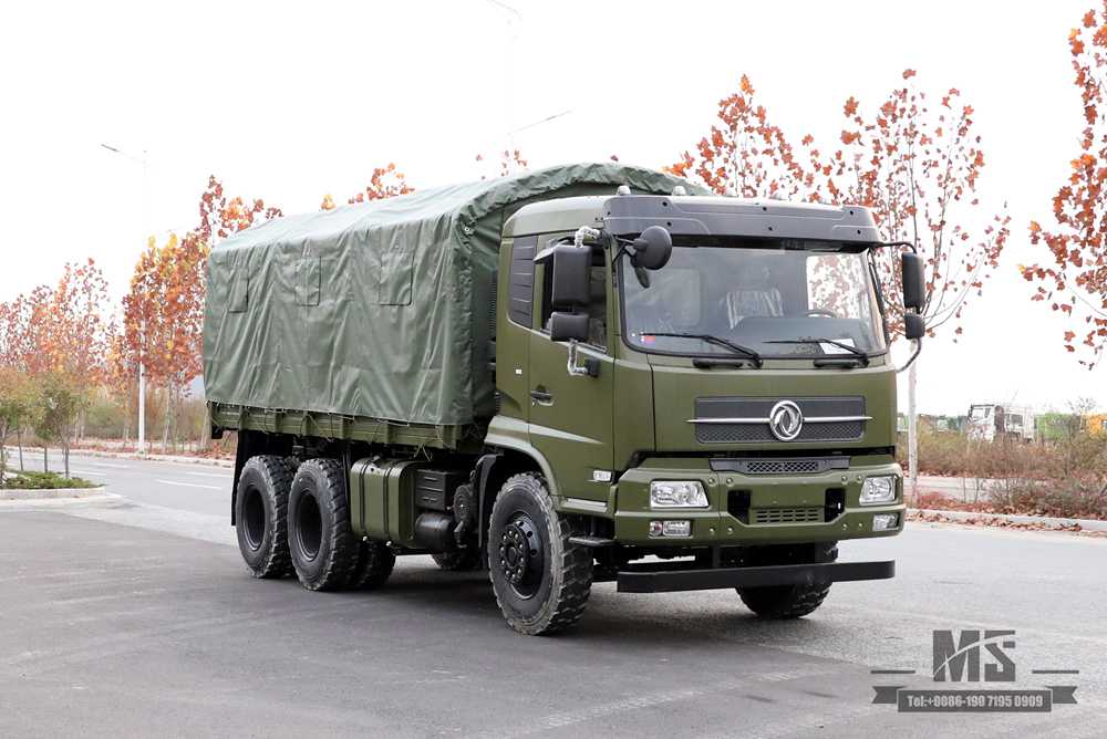 6x4, 210 л.с. Внедорожный грузовик Dongfeng_ Flathead Row Half Cab Transport Truck Грузовой автомобиль на продажу_Dongfeng Export Special Vehicle