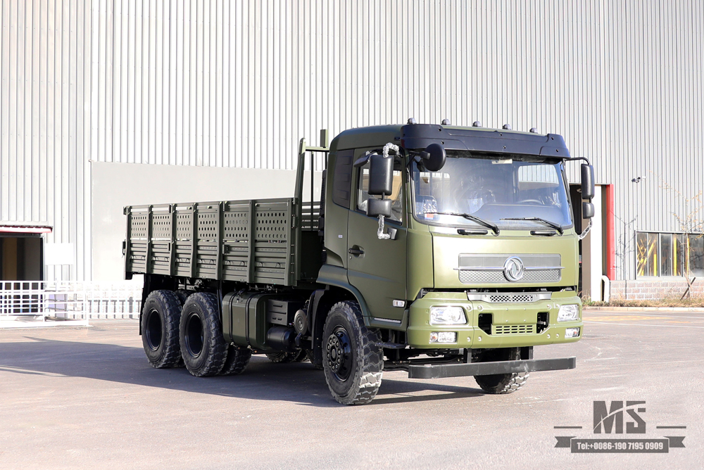 Внедорожный грузовик Dongfeng 6x4_210 л.с. Flathead Row Half Cab Modification Transport Truck_Dongfeng Cargo Truck Export Special Vehicle