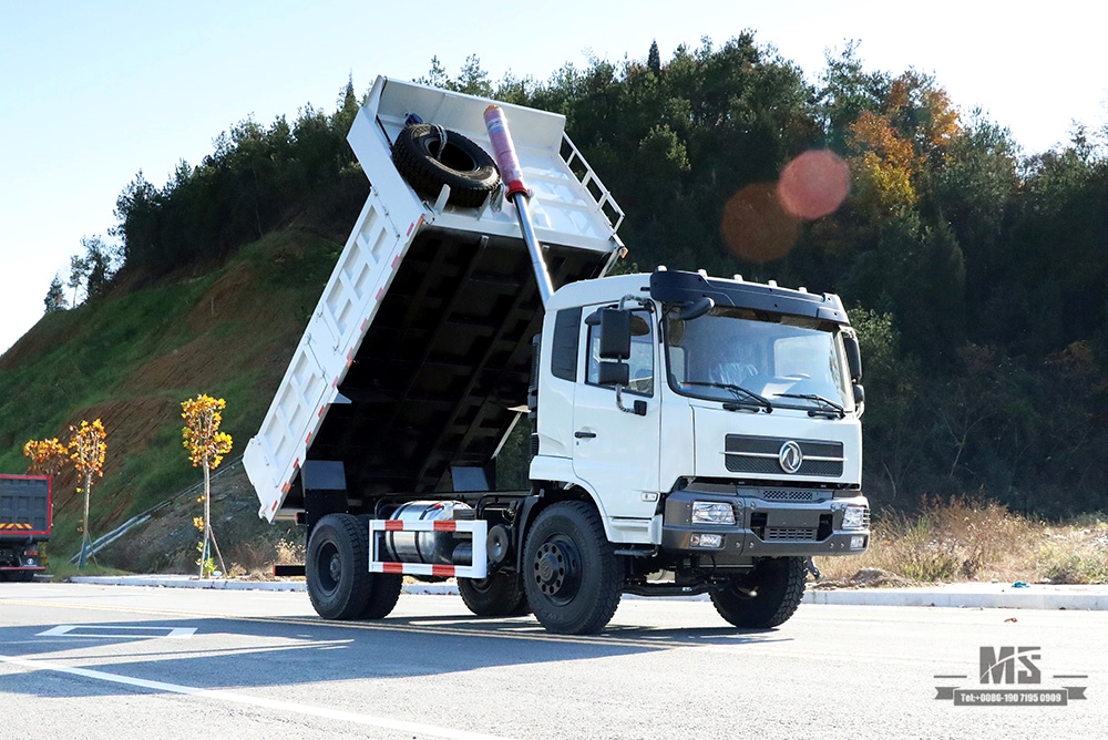 Самосвал Dongfeng 4×2_ 210 л.с. 10 т Самосвал с плоской головкой с рядной полушахтой на продажу_4*2 Экспортный специальный автомобиль