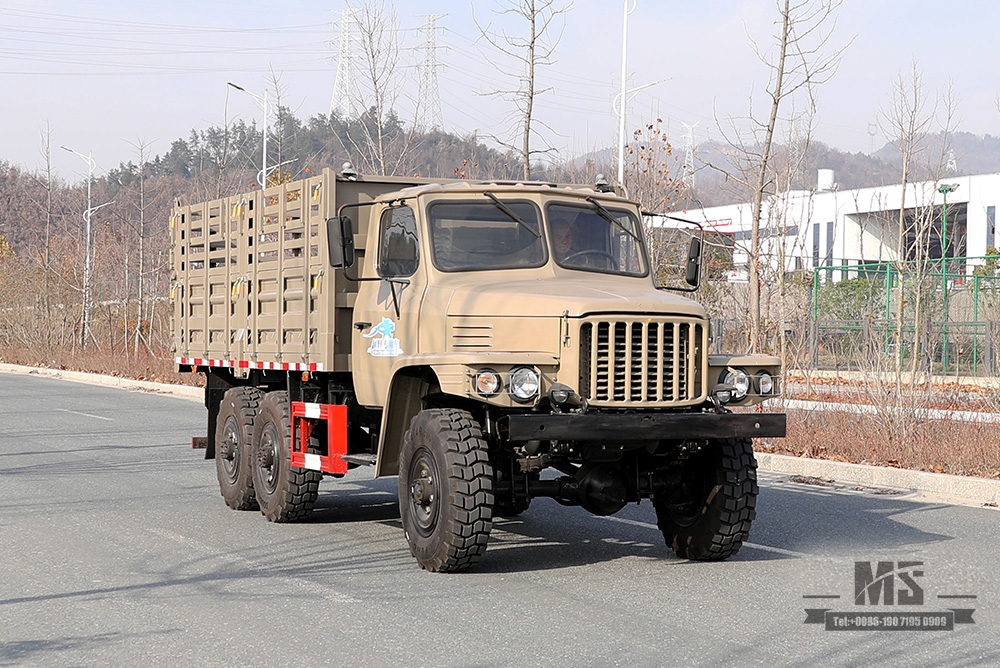 Dongfeng EQ2082 Barn Truck мощностью 170 л.с._Шестиколесный внедорожный специальный грузовик_6WD Double Glass 240 2,5T грузовик_Полноприводной грузовик 25Y, экспортный специальный автомобиль