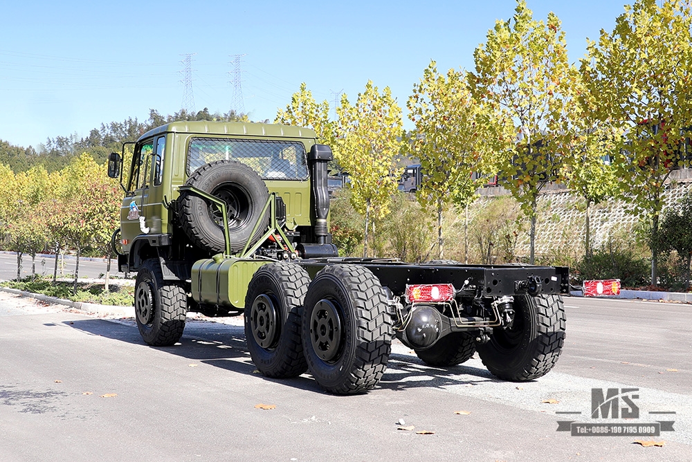 Шестиколесное шасси Dongfeng EQ2102 мощностью 190 л.с._6×6 Army Green 153 Шасси для бездорожья с полуторарядной кабиной_Шасси для грузовых автомобилей Dongfeng Экспортное специальное шасси для грузовых автомобилей