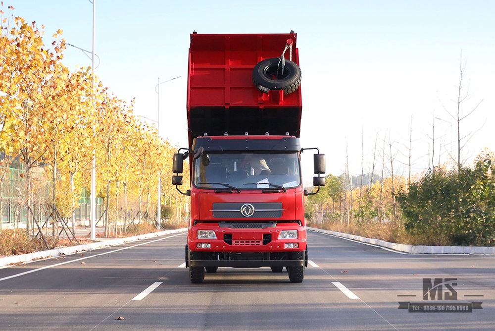 Самосвал Dongfeng 4*2 Самосвал_ Грузовик с плоской головкой мощностью 210 л.с. для перевозки половины горнодобывающей площадки_Специальный автомобиль для экспорта