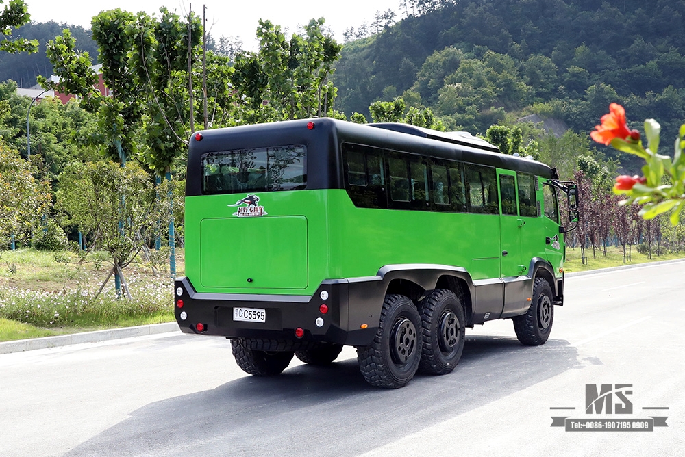 27-местный автобус Dongfeng Six Drive Off-road Bus_6*6 All-drive County Bus_260hp Modified Bus Export Special Vehicle