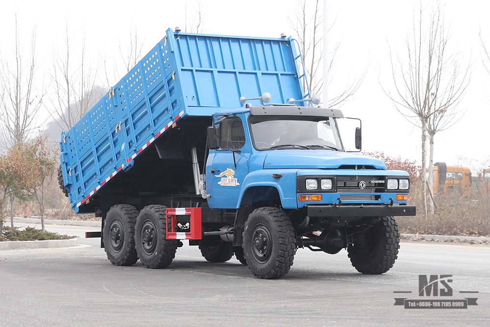 Самосвал EQ2082 мощностью 170 л.с._Полноприводный внедорожный самосвал Dongfeng EQ2082_Транспортный автомобиль 240 с двойным остеклением_6×6, остроконечный грузовик 25Y, экспортный специальный автомобиль