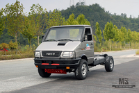 СЕРЕБРЯНЫЙ Iveco 4*4, шасси 113 л.с., малое полноприводное шасси Iveco, шасси с короткой головкой, 4WD, экспортное специальное шасси для автомобилей 