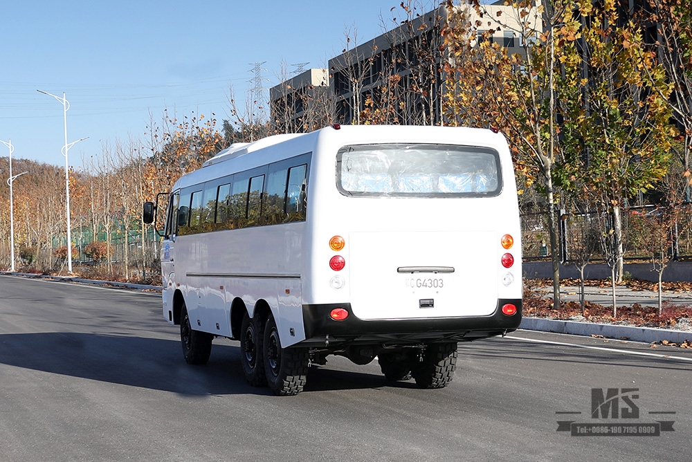 Шестиколесный внедорожный автобус Dongfeng мощностью 190 л.с. Шестискоростной автобус с механической коробкой передач 6*6_Dongfeng Производитель переоборудования автобуса Экспортный специальный автомобиль