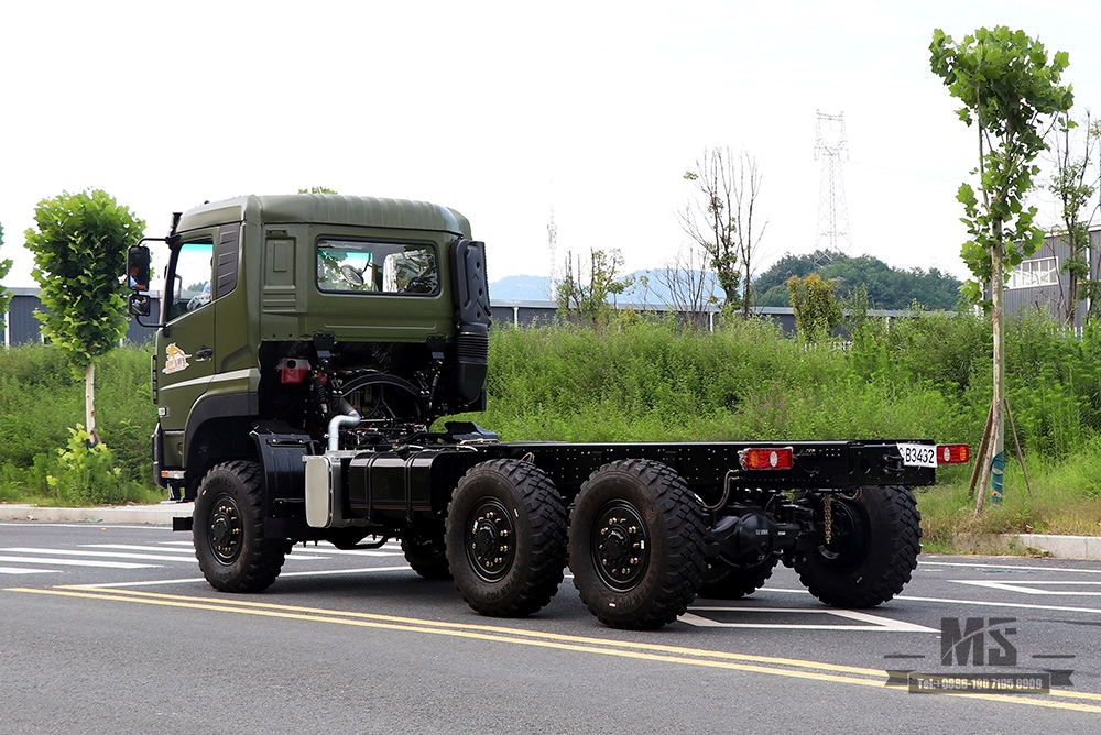 Dongfeng 6×6 Off Road Chassis_Шестиколесный привод Dongfeng Flat Head Полуторное шасси Грузовой грузовик Шасси AWD 6*6 Экспортный специальный автомобиль