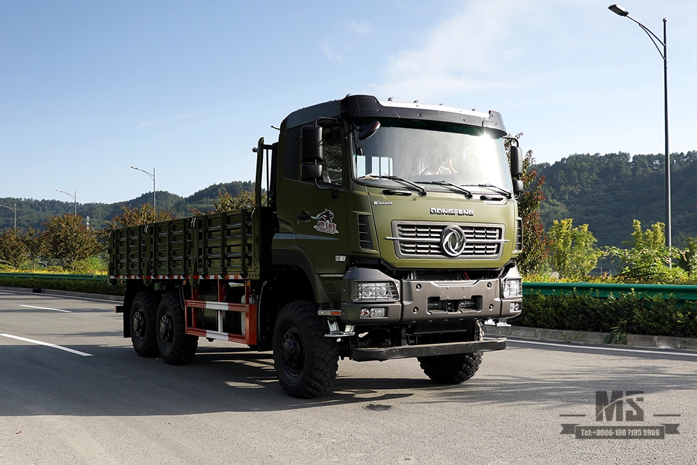 Шестиколесный внедорожный грузовик Dongfeng мощностью 340 л.с. 6×6 Dongfeng Flat Head Полуторный грузовой автомобиль AWD 6*6 Экспортный специальный автомобиль