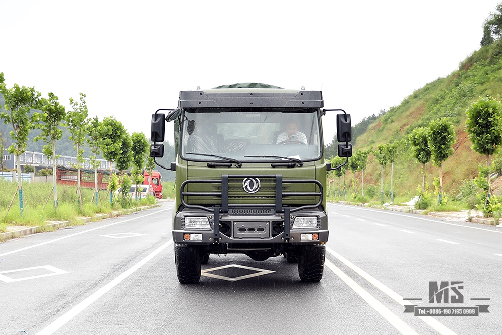 Продажа шестиколесного грузовика Dongfeng_6*6 Army Green Flathead Truck Производитель_Dongfeng 6WD Export Special Vehicle