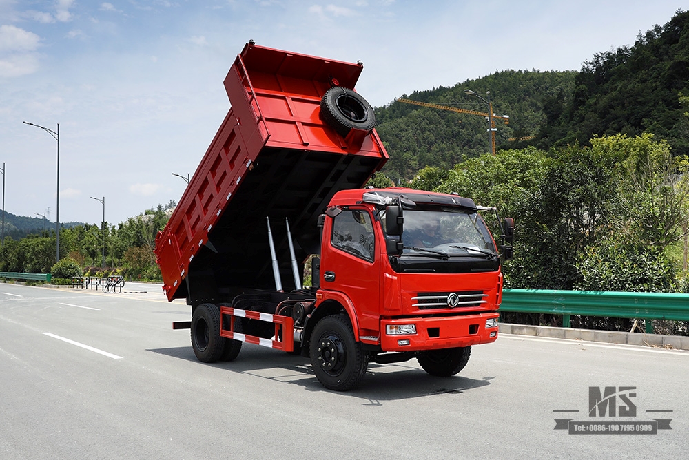 Dongfeng 4×2, 160 л.с., небольшой самосвал, самосвал_Левосторонний/правосторонний легкий грузовик, 5 т, однорядный микрогрузовик_Экспорт, производитель переоборудования специальных грузовиков