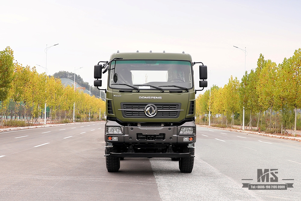 Шестиколесный привод Dongfeng мощностью 450 л.с. Конверсионное шасси для тяжелого грузовика 6 × 6 Трехосное шасси коммерческого автомобиля для тяжелого грузовика_ 6WD Заднее двойное 15-тонное шасси Специальное экспортное шасси