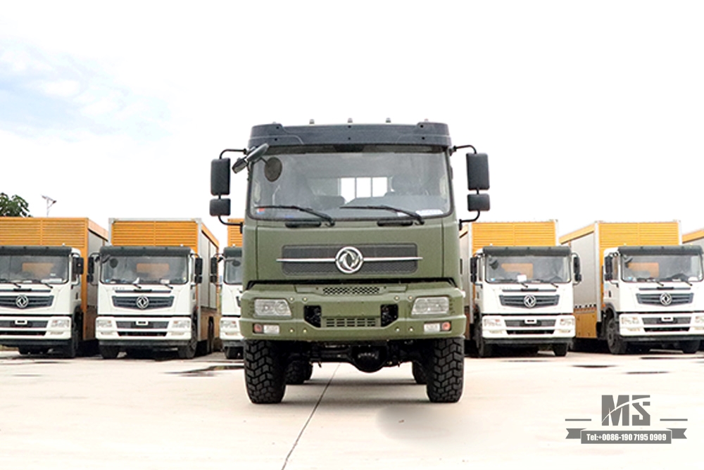 Шестиколесный внедорожный грузовик Dongfeng мощностью 190 л.с. _ 6×6 Dongfeng Flat Head Полуторный грузовой автомобиль AWD 6*6 Экспортный специальный автомобиль