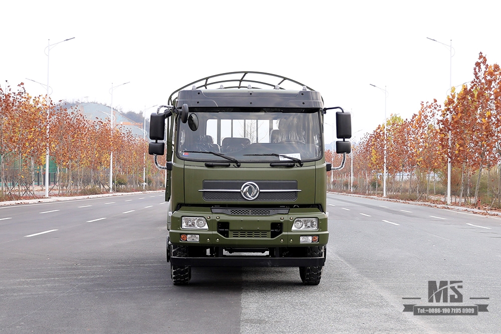 Dongfeng 6*4 Off Road Truck, 210 л.с. _Dongfeng 6x4 Полуторный грузовой автомобиль с плоской головкой и брезентом_Специальный экспортный автомобиль