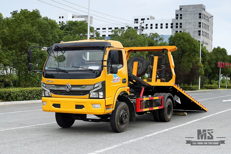 Dongfeng 4*2 Эвакуатор с 3-тонной полуполовой очистной пластиной Dongfeng Дорожно-спасательная машина Экспортный специальный эвакуатор