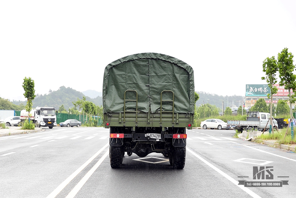 Продажа шестиколесного грузовика Dongfeng_6*6 Army Green Flathead Truck Производитель_Dongfeng 6WD Export Special Vehicle