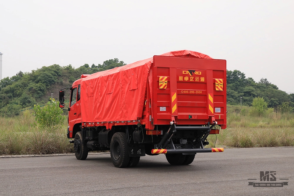 Пожарный бортовой грузовик Dongfeng 4*2 мощностью 210 л.с./300 л.с. _ Спасательный прицеп с плоской головкой_Экспортный специальный автомобиль