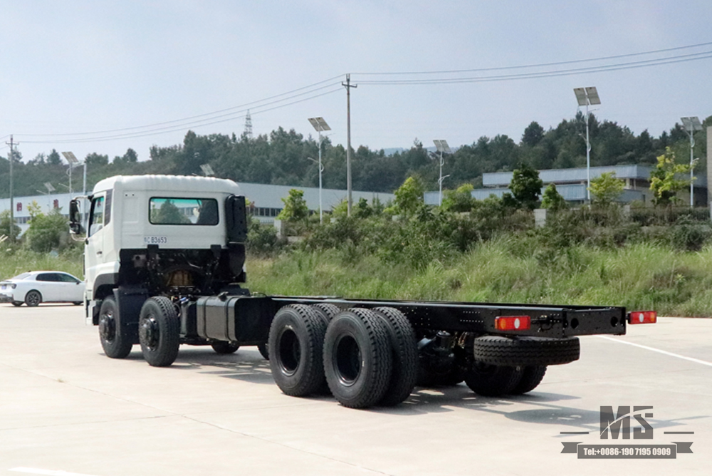 Dongfeng 8*4 Специальное шасси грузового автомобиля_30-тонное четырехосное шасси Dongfeng для тяжелых коммерческих автомобилей_Экспортное шасси специального назначения Настройка и модификация