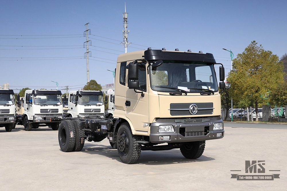 Шасси Dongfeng 4*2 _ Шасси грузового автомобиля с полуторарядной кабиной мощностью 210 л.с. Коммерческий автомобиль_Шасси грузового автомобиля Dongfeng 4*2 на продажу_Шасси специального транспортного средства на экспорт