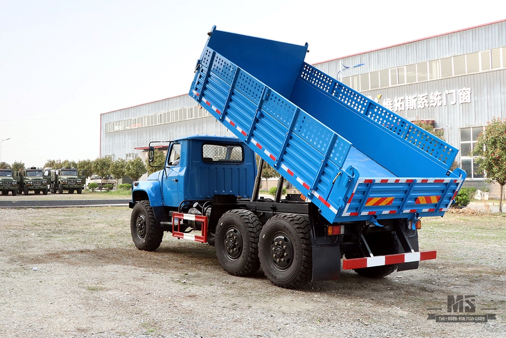 Dongfeng Six Wheel Drive EQ2100 Самосвал мощностью 190 л.с._6×6 Classic 5T Остроконечная голова Внедорожный самосвал на продажу_Dongfeng 6WD 245 Экспортный специальный автомобиль