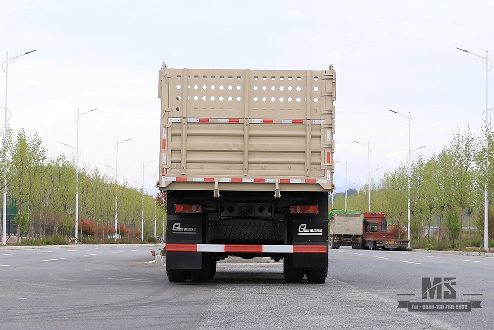 Dongfeng 6×6 внедорожный специальный самосвал_260 л.с. шестиколесный трехосный задний 7T/13T двухшинный карьерный самосвал_6WD экспортный специальный автомобиль