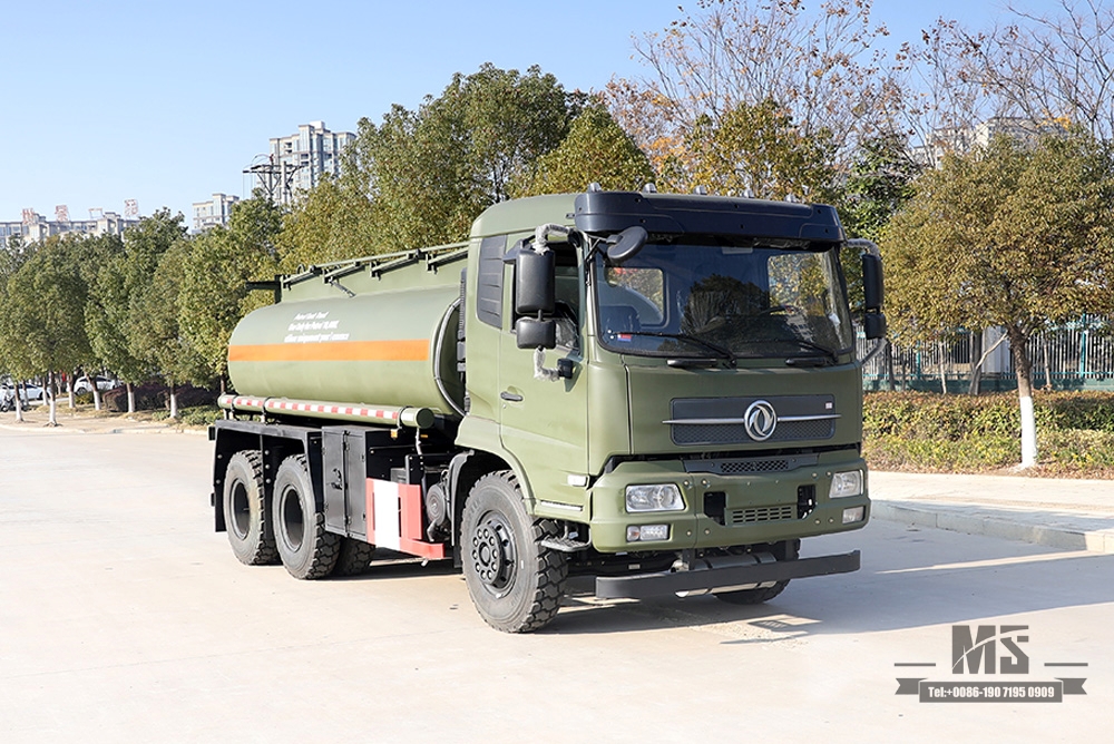 Танкер Feul 10 м³, 210 л.с. Dongfeng Tanker Truck_6*4 Нефтяной танкер с кабиной на продажу_6×4 Грузовой автомобиль-цистерна Экспортный специальный автомобиль