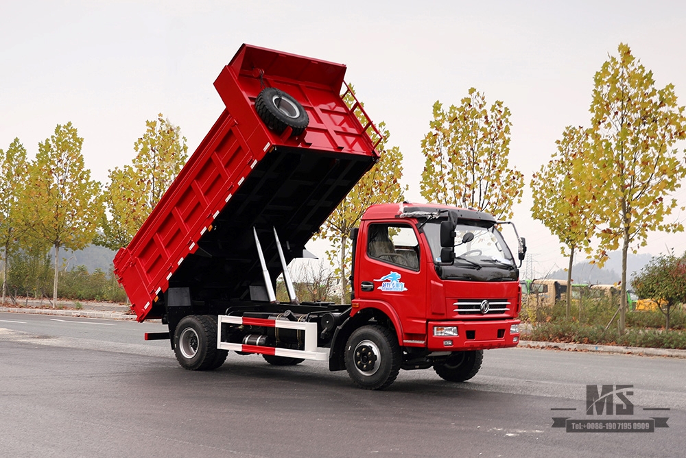 Легкий самосвал 4×2_Маленький самосвал Dongfeng мощностью 160 л.с._Лево/правосторонний однорядный микрокарьерный самосвал 5 т на продажу_Специальный грузовик на экспорт