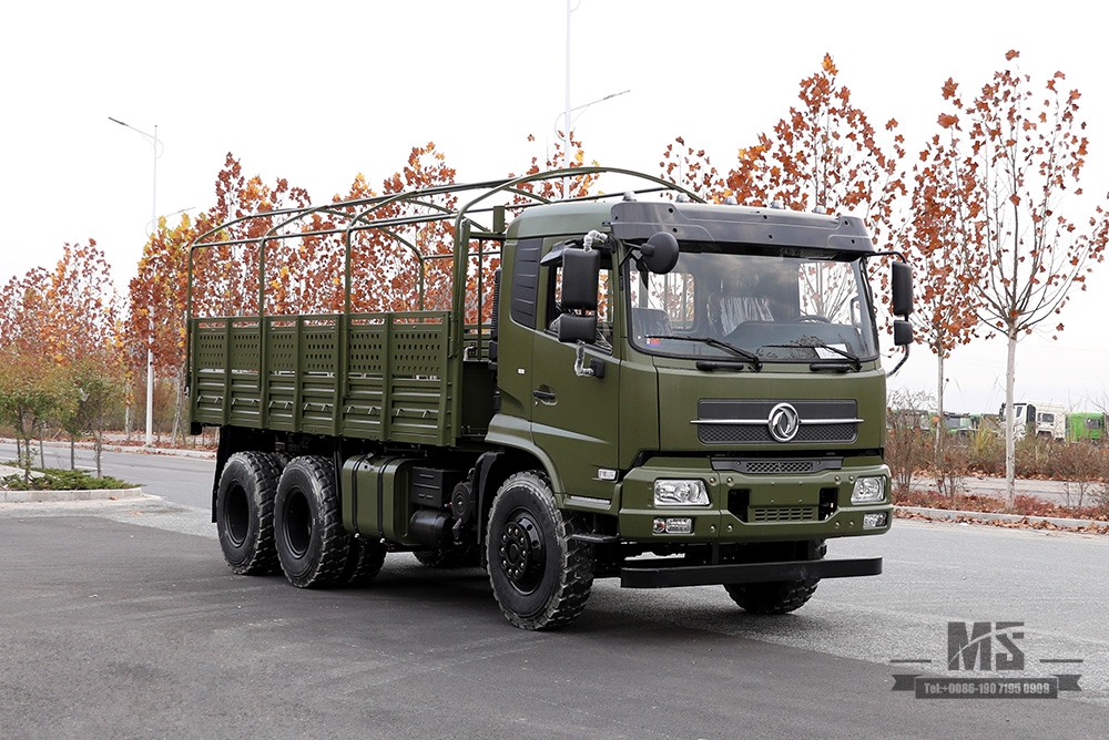 Dongfeng 6*4 Off Road Truck, 210 л.с. _Dongfeng 6x4 Полуторный грузовой автомобиль с плоской головкой и брезентом_Специальный экспортный автомобиль