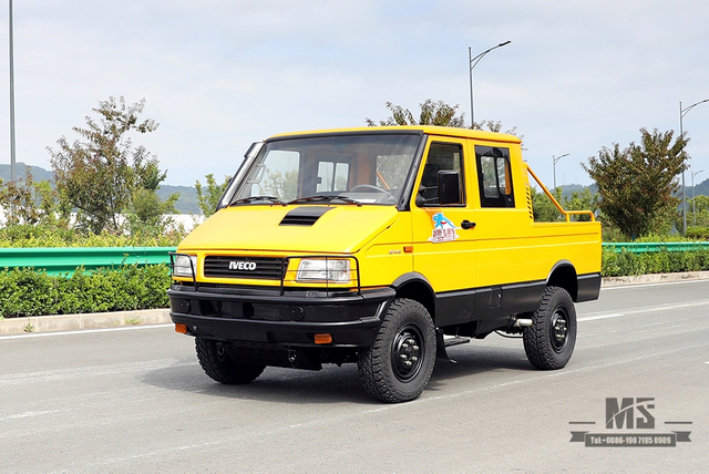 113 л.с. 4WD Iveco Пикап с короткой головкой и двойной кабиной _3T Маленький 6-местный мини-внедорожный грузовик_Classic Iveco 2045 Переоборудованный производитель Экспортный специальный автомобиль 