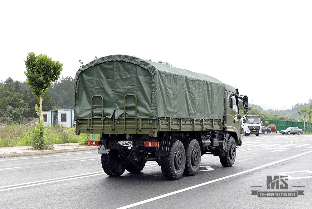 Продажа шестиколесного грузовика Dongfeng_6*6 Army Green Flathead Truck Производитель_Dongfeng 6WD Export Special Vehicle