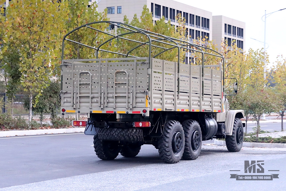 Шестиколесный грузовик Dongfeng EQ2100_ 6×6, 190 л.с. 3.5TDongfeng с длинной головкой, однорядный высокий грузовой кузов с брезентом для транспортировки грузовик_AWD Экспортный специальный грузовик