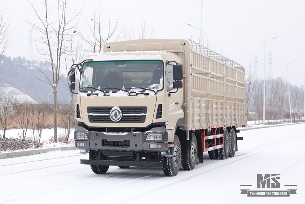 Dongfeng 8*4 Stake Truck Transport Truck_Грузовик с плоской головкой 420 л.с._Грузовик на дальние расстояния Экспортный автомобиль специального назначения