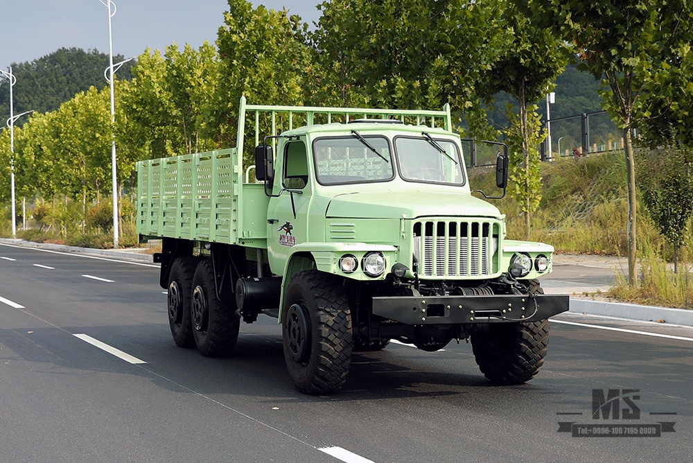 Мятно-зеленый Шестиколесный внедорожный грузовик Dongfeng_190 л.с. Dongfeng EQ2100 Single Rowed Head AWD Transportation Vehicle_Export Special Purpose Vehicle 