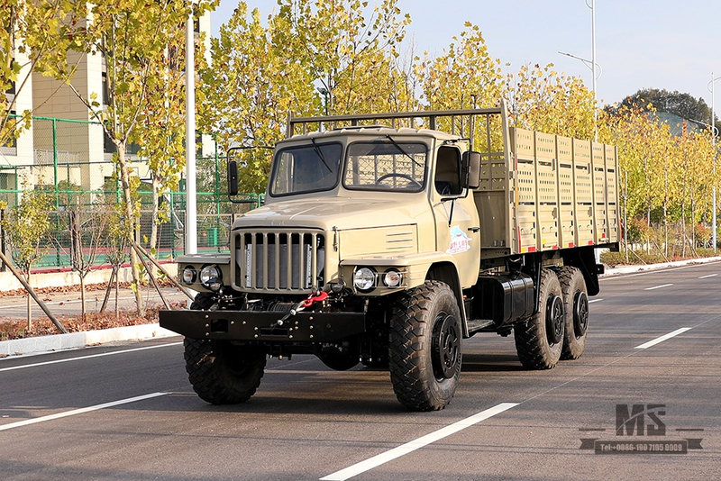 6×6 Dongfeng EQ2100 Truck_190hp Dongfeng Шестиколесный привод LongHead Single Row High Cargo Box Transportation Truck_AWD Export Special Truck