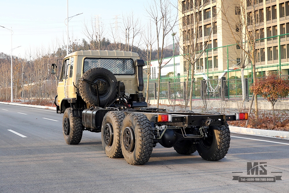 Шасси внедорожного грузовика Dongfeng 6×6 EQ2102 _ Шестиколесный привод с полуторной кабиной 153 Шасси грузовика с кабиной Dongfeng AWD Экспортное шасси специального назначения