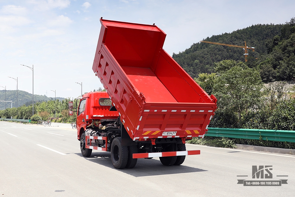 Dongfeng 4×2, 160 л.с., небольшой самосвал, самосвал_Левосторонний/правосторонний легкий грузовик, 5 т, однорядный микрогрузовик_Экспорт, производитель переоборудования специальных грузовиков