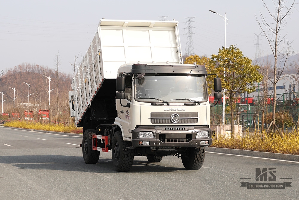 Dongfeng Four Wheel Drive 13T Самосвал_210 л.с. 4x4 Карьерный самосвал Внедорожный грузовик высотой контейнера_Двухосный экспортный автомобиль специального назначения