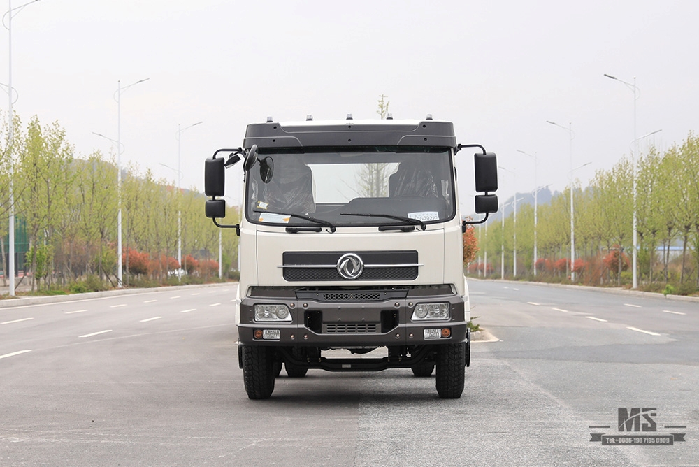 Шасси Dongfeng 4*2 с задними сдвоенными шинами_190 л.с. Полуторнорядное шасси с плоской головкой. Производитель_Экспорт специального шасси.