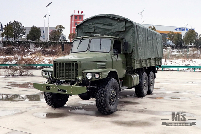 Шестиколесный внедорожник Dongfeng EQ2100_6*6 3,5 T Классический армейский зеленый длинноголовый грузовик с брезентом на продажу_Dongfeng 245 Diesel Troop Carrier Export Special Vehicle 