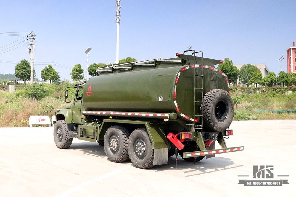 Шестиколесный автоцистерна Dongfeng EQ2100 мощностью 190 л.с._6 * 6-цистерна Feul с остроконечной головкой на продажу_ Экспортный специальный грузовик-цистерна с шестью приводами