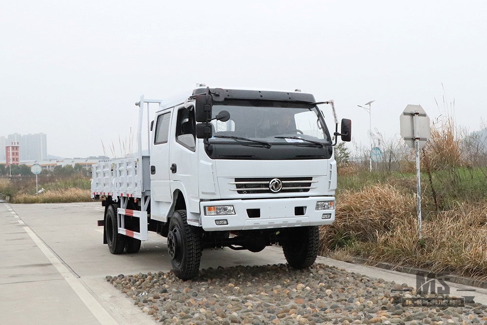 Легкий грузовик с полным приводом Dongfeng_Белый небольшой грузовик Внедорожник с двухрядной кабиной 4*4 по индивидуальному заказу_Грузовик Dongfeng на продажу Экспортный специальный автомобиль