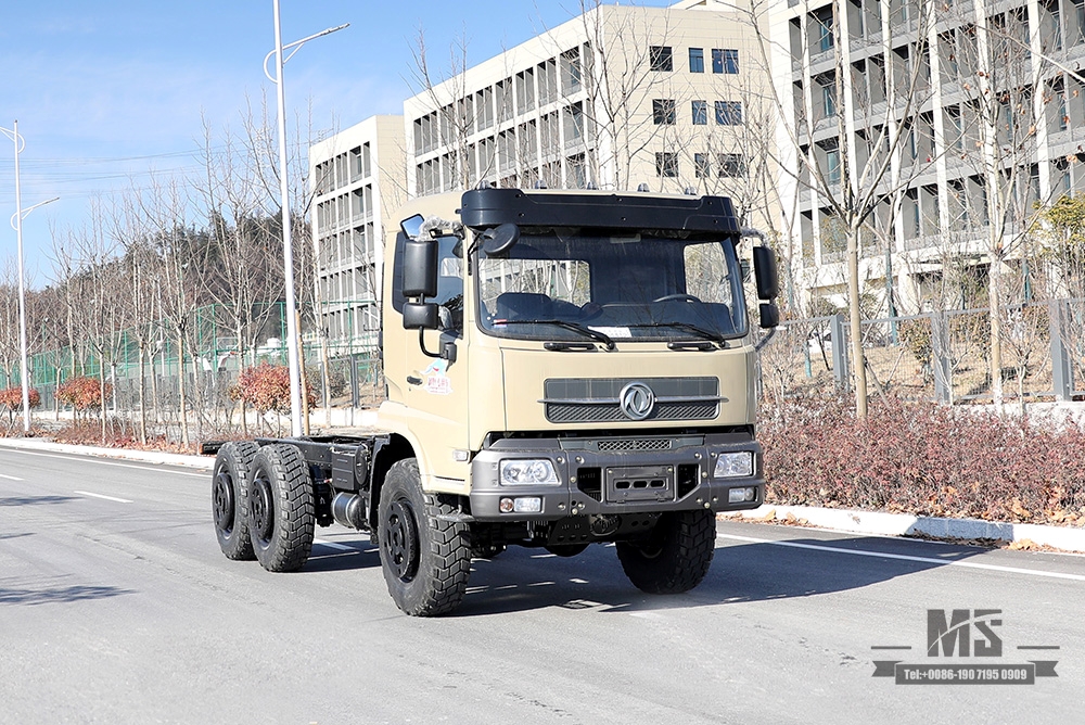 Продажа шестиколесного шасси Dongfeng мощностью 210 л.с._6*6 EQ2102 Шасси для грузовых автомобилей с плоской головкой Производитель версии_Шасси для экспортных специальных автомобилей Dongfeng 6×6