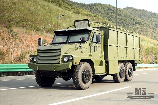 Dongfeng 6×6 Protective Box Truck_ Шестиколесный внедорожник с остроконечной головкой Внедорожный фургон Грузовик для перевозки грузов_Dongfeng AWD Export Special Purpose Vehicle