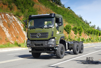 340 л.с. Dongfeng 6×6 Off Road Chassis_Шестиколесный привод Dongfeng Flat Head Полуторное шасси Грузовой грузовик Шасси AWD 6*6 Экспортный специальный автомобиль