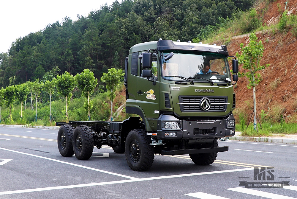 Dongfeng 6×6 Off Road Chassis_Шестиколесный привод Dongfeng Flat Head Полуторное шасси Грузовой грузовик Шасси AWD 6*6 Экспортный специальный автомобиль