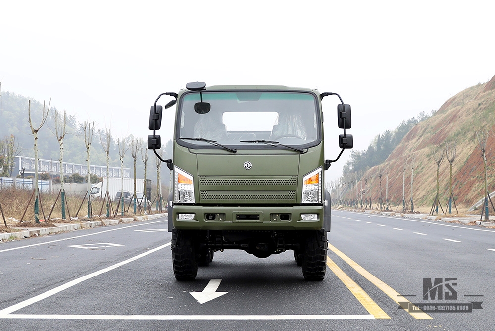 6*6 Dongfeng EQ2082 Шасси_ 6WD Army Green Flathead Шасси «Bobcat» Шестиколесное шасси Конфигурация_Экспортное специальное шасси для грузовиков